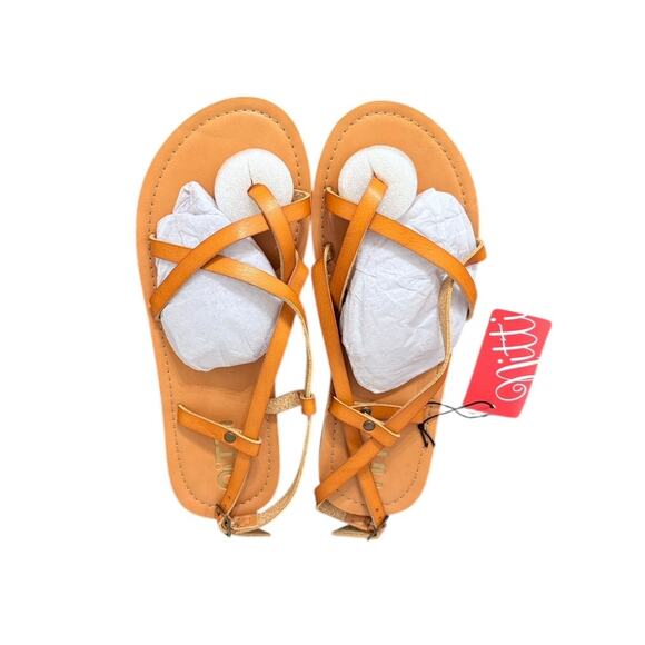 NWT! Nitti Women's Gladiator Fisherman Sandals in Light Brown - Size 9 - Picture 4 of 9